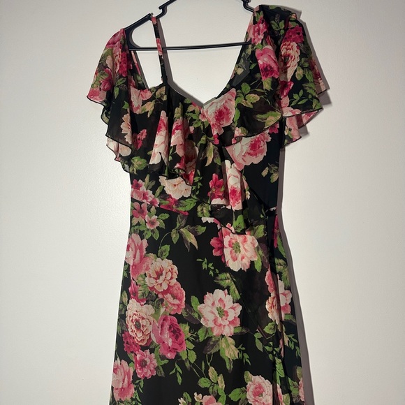 NWT ASOS floral off shoulder maxi dress size 6 - Picture 5 of 7